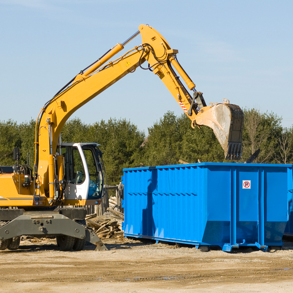 can i request a rental extension for a residential dumpster in Avena